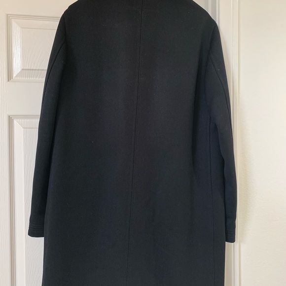 Men’s Black John Varvatos wool outer long coat made in Italy - Picture 6 of 8